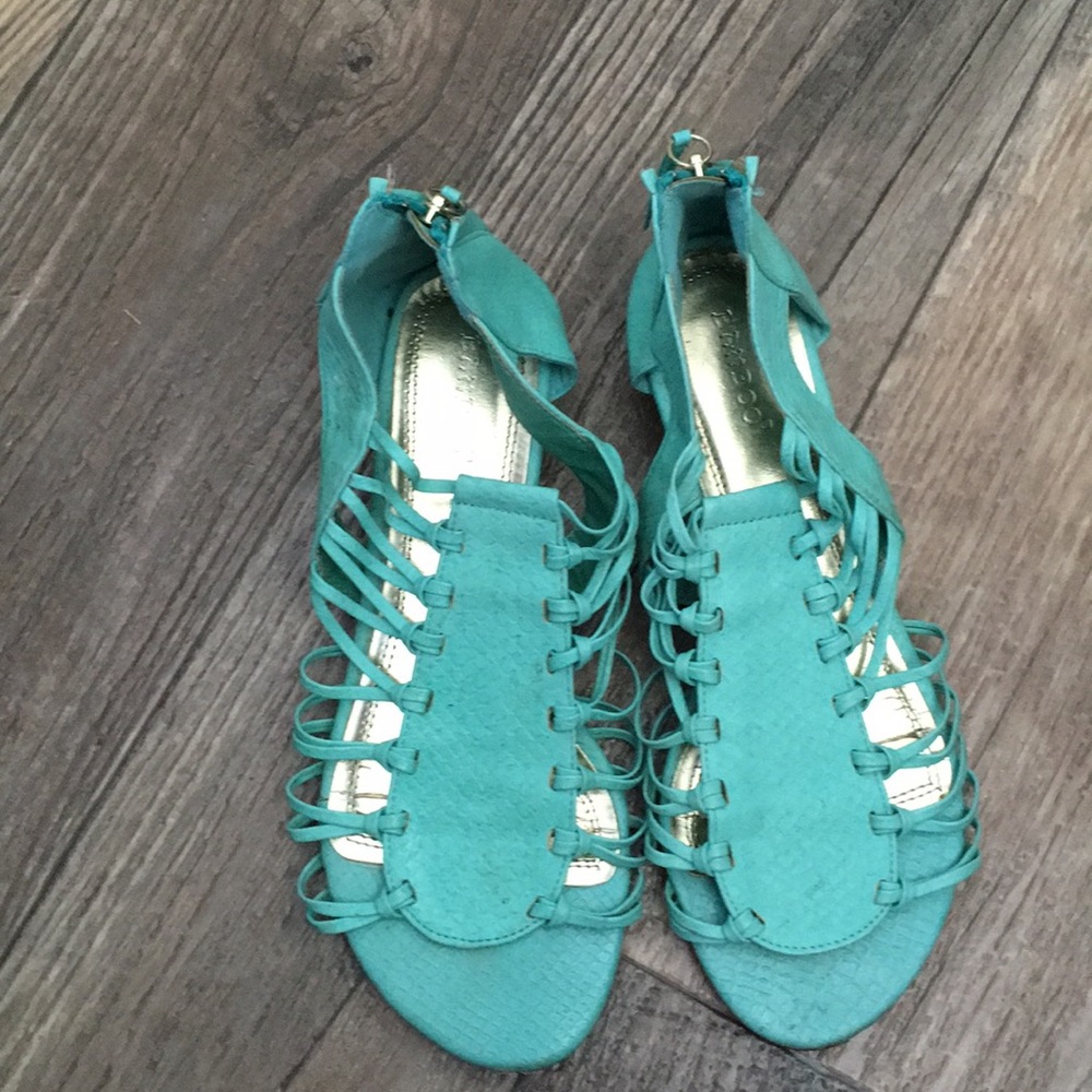 Blue shoes